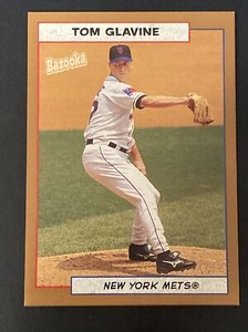 2005 Topps Bazooka Baseball Gold Chunks #7 Tom Glavine New York Mets MLB Card