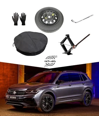 roue de secours (galette) 18" pour VW TIGUAN avec cric clé et sac 145/80R18 - Photo 1/4