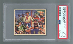 1949 Bowman Wild West #F-12 Run Out of Town PSA 8 NM-MT #72799015
