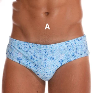 Men Beach Briefs Low Waist Sexy Swimming Trunks Swimwear Sports Swimsuit - Picture 1 of 17