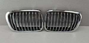 NEU BM BMW 3ER E46 STOßSTANGE GITTER VORNE PAAR CHROM 8208489 & 8208490 - Bild 1 von 19
