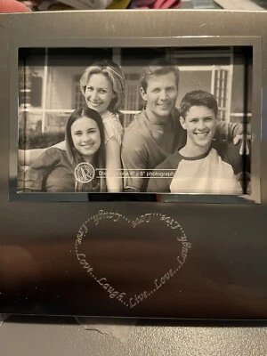 Marco de fotos Things Remembered plateado Uptown paisaje 4x6.  Grabado personalizado. Foto 1 de 3