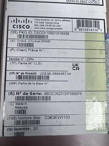 Cisco UCS-ML-X64G4RT-H 64GB 4DRX4 PC4-2933Y DDR4-2933Mhz ECC LRDIMM 15-106198-01 - Picture 1 of 2
