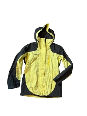 Chaqueta impermeable con capucha Columbia Titanium amarilla y gris S Foto 1 de 4