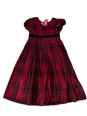 Vestido a Cuadros Muñeca Bebé Gymboree para Niñas - Rojo y Negro - Talla 12 Nuevo/NUEVO CON ETIQUETAS Foto 1 de 3