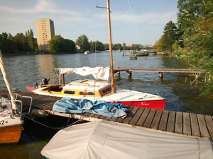 15er Jollenkreuzer GFK Motor Persenning Trailer segelklar - Bild 1 von 10