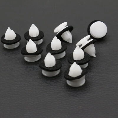 10 Pcs Lower Molding Clips for Nissan Quest 2011-2017 Nylon with Seal 768471JB0A - Image 1 of 4