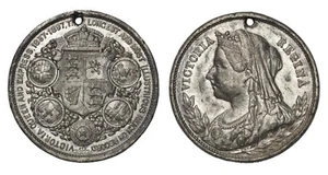 GRAN BRETAGNA Medaglia Queen Victoria's Diamond Jubilee 60th year of Reign 1897 - Picture 1 of 1