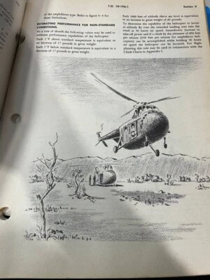 US Airforce Sikorsky Chickasaw H-19A Helicopter Rotorcraft Flight Handbook 1955 - Image 1 of 4