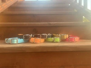 16-20" Waterproof Biothane Dog Collar Gold - Picture 1 of 2