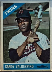 1966 Topps Baseball Card #56 Sandy Valdespino Minnesota Twins  - Picture 1 of 2