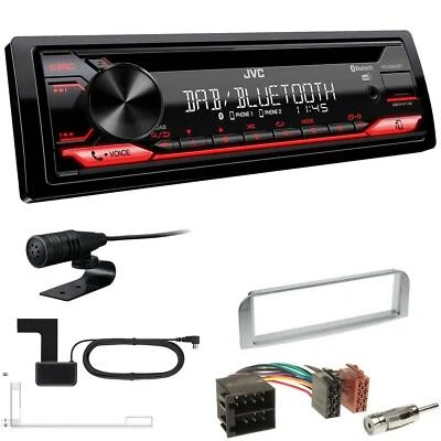 JVC KD-DB622BT DAB inkl Antenne Bluetooth Einbauset für Alfa Romeo 147 silber - Bild 1 von 4