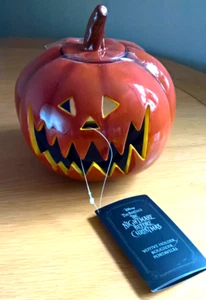 Disney Store Nightmare Before Christmas Halloween Pumpkin Votive NEW w TAGS Nbx - Picture 1 of 6