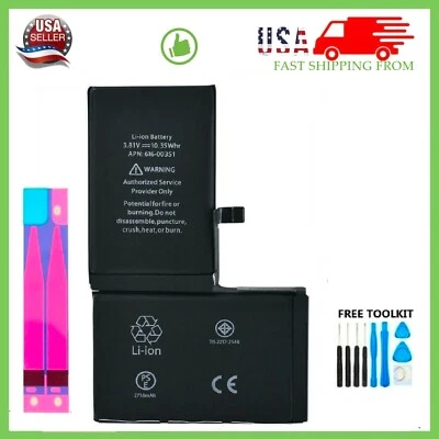 New OEM Replacement Internal Battery For iPhone X/XR/XS/XS Max + Free Tools LOT - Image 1 of 4