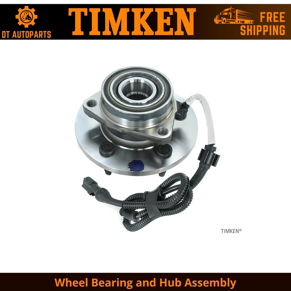 Conjunto de cojinete de rueda y buje delantero Timken para Ford Expedition 1997-1999 4x4 Foto 1 de 4