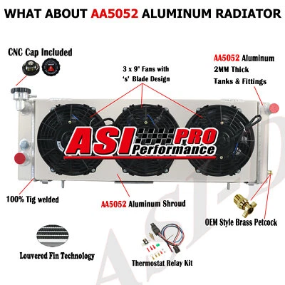 Aluminium Radiator Shroud Fan Relay for 1991-2001 Jeep Cherokee XJ 2.5L 4.0L MT - Изображение 1 из 4