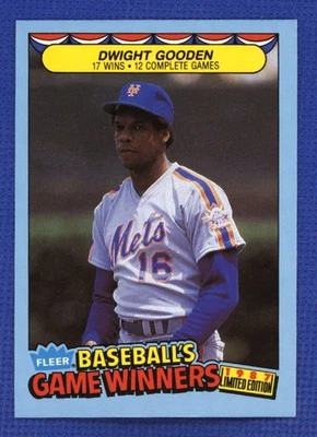 1987 Fleer Game Winners Limited Edition # 18 Dwight Gooden - Mets  - Free Ship - Image 1 of 2