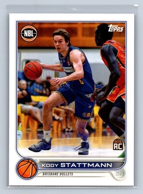 Kody Stattmann 2022-23 Topps NBL RC Brisbane Bullets #20 - Image 1 of 2