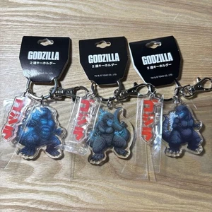 Godzilla figure acrylic key chain set 3 lot Japan Tokusatsu movie m653 - Picture 1 of 16