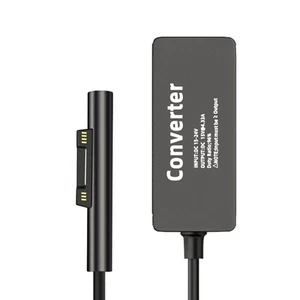 1Pc Power Charger Adapter 15V 65W for Microsoft Surface Pro X 9 8 7 6 5 4 3; - Photo 1/6