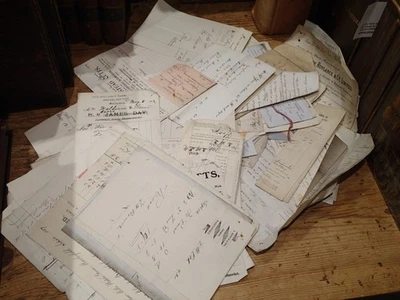 R 1900 's Ephemera , receipts , legal documents , letters and hand written bills - Image 1 of 2