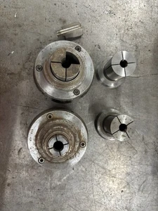 HARDINGE EM 209 THREADED COLLET CHUCK WITH TWO COLLETS - Picture 1 of 11