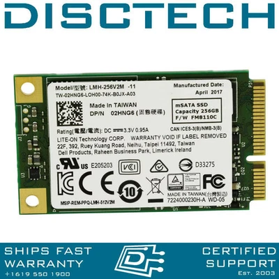 Lite-On LMH-256V2M / 2HNG6 / 35DNT 256GB 6Gbps 1.8" mSATA SSD - Image 1 of 2