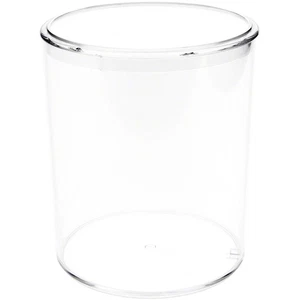 Pioneer Plastics 282C Clear Round Plastic Container, 4.0625" W x 4.75" H - Picture 1 of 4