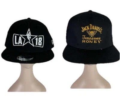 LOS ANGELES 2018 NBA All Star New Era 9FIFTY Snapback Hat Cap Lot 2 Jack Daniels - Image 1 of 4