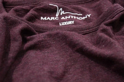 Camiseta Para Hombre Marc Anthony Calce Ajustado Lujo Mezcla Modal Manga Larga M Nueva Foto 1 de 4