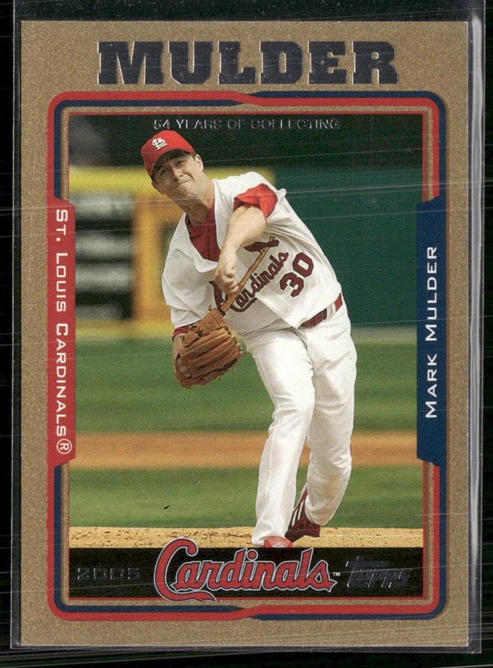 2005 Topps Updates & Highlights #UH84 Mark Mulder Gold #/2005 - Image 1 of 2
