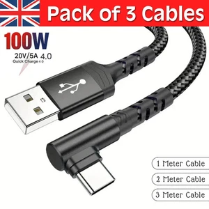 USB A to Type C Fast Charger Cable 3A For Samsung Mobile Phone Lead USB C Cable - Picture 1 of 11