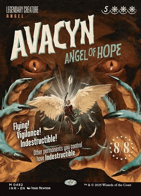 MTG Avacyn Angel of Hope FOIL Poster Version English White Used - Image 1 of 1