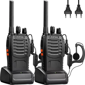 2x RICETRASMITTENTE BAOFENG 10W POTENTE WALKIE-TALKIE RADIO DUAL BAND dtmf pmr - Foto 1 di 6