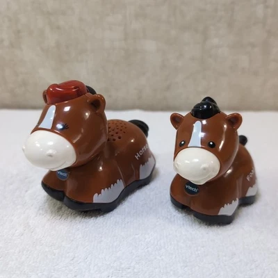 VTECH Go-Go Smart Wheels Animals Horse Foal Car Vehicles Tested Working Set Of 2 - Image 1 of 4