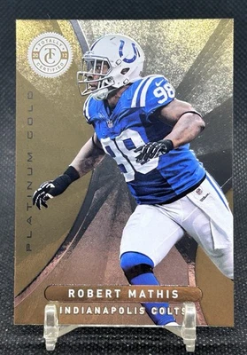 2012 Panini Totally Certified Platinum Gold Robert Mathis 3/25 SP RARE #15 Cols - Image 1 of 2