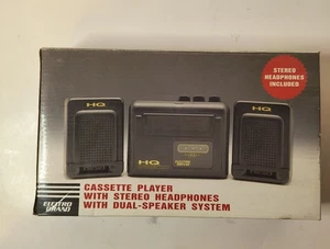 Vtg Electro Brand AM/FM Radio Cassette Player Stereo Speakers Headset 2020 Works - Picture 1 of 5