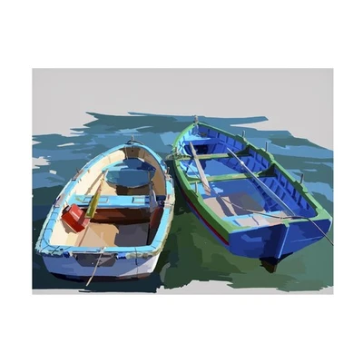 Arte em tela Emily Kalina 'Bold Boats III' 18x24 - Imagem 1 de 4