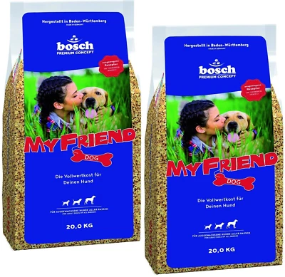 BOSCH 40kg (2 x 20kg) Hundefutter My Friend Kroketten Trockenfutter für Hunde - Bild 1 von 4