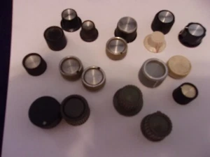 18 Assorted Vintage Radio Electronics Knobs - Picture 1 of 8
