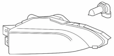 Conjunto de lámpara antiniebla genuina GM 2011-2013 Buick Regal lado del pasajero 22950978 Foto 1 de 2