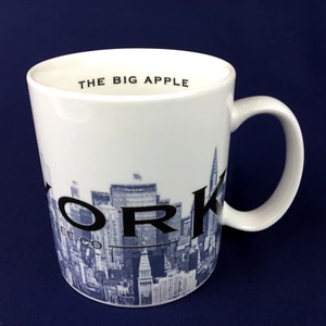 Taza de café Starbucks Nueva York Big Apple 18 oz Skyline Series City Barista 2004 - Imagen 1 de 9