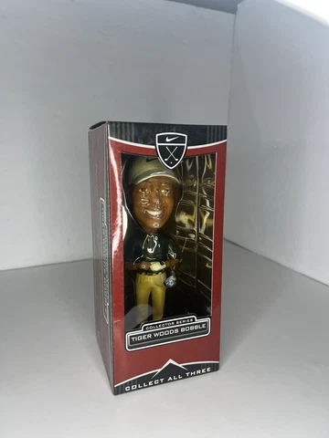 2002 Upper Deck Tiger Woods Bobblehead Collector Series Sealed In Box With Club Cover