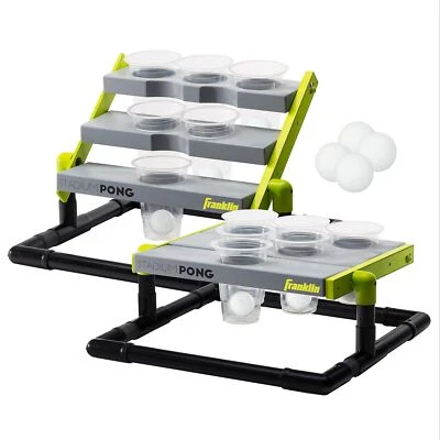 Franklin Sports Stadium Cup Pong Set - Jumbo 6 Cup Pong Game Set with Cups + ... - Image 1 of 4