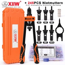245X Profi Nietmutternzange Set Nietmaschine Gewinde Nuss Nieten M3-M10 Werkzeug