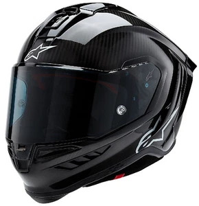 Alpinestars Supertech R10 ECE 22.06 FIM Motorcycle Helmet - Black Carbon - Picture 1 of 14