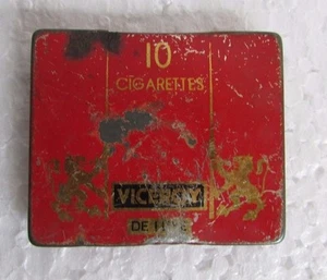 Vintage Old  Viceroy Deluxe Ciggrettes Ad..  Tin box  - Picture 1 of 6