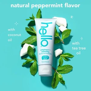 Antiplaque Toothpaste, Fluoride Free for Teeth Whitening with Natural Pepperm... - Picture 1 of 1