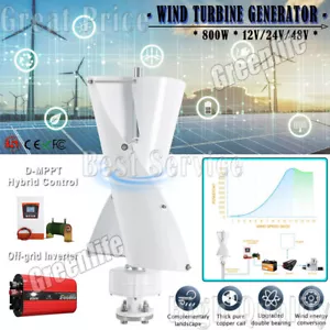 800W 12/24/48V Wind Turbine Windgenerator Double MPPT Hybrid Controller Inverter - Picture 1 of 25