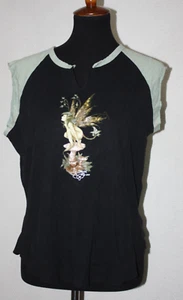 T-shirt vintage Fairy Core bambino fine di Hot Topic taglia 1 x Ivy Sprite Amy marrone Y2K - Foto 1 di 6